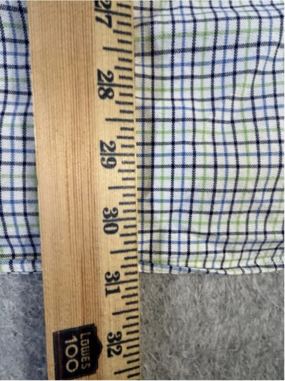 Polo Ralph Lauren Men’s L Classic Fit Blue Green Plaid Button Down Pony